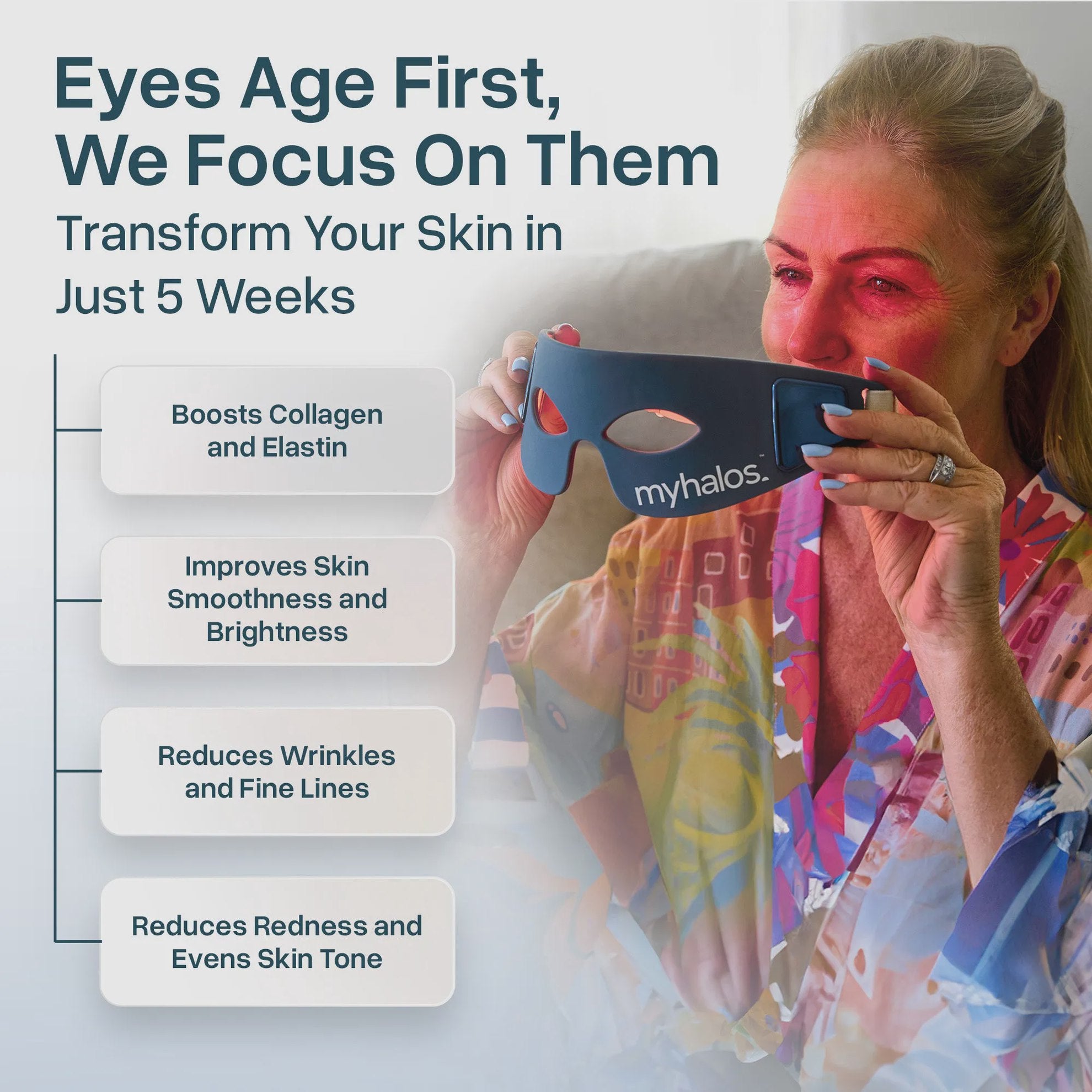 Red Light Therapy Eye Mask
